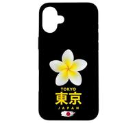 Charming Beauty of Tokyo Japan Tropical Flower Frangipani Carcasa para iPhone 16 Plus