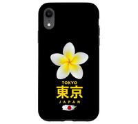 Charming Beauty of Tokyo Japan Tropical Flower Frangipani Carcasa para iPhone XR