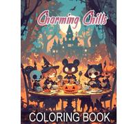 Charming Chills Coloring Book for Girls: Pages filled with laughter, autumn colors, and quirky Halloween fun