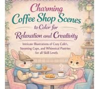 Charming Coffee Shop Scenes to Color for Relaxation and Creativity: Intricate Illustrations of Cozy Cafe's, Steaming Cups, and Whimsical Pastries for all Skill Levels