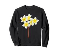 Charming Cute Tropical Flower Frangipani Yellow Flower Sudadera