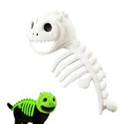 Charming Dinosaurs Skeleton Cat Costume Glowing Halloween Cosplay Outfits