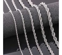 Charming Necklace for Women&Fashion Stainless Steel Men Chain Necklace Jewelry Party Club Banquet for Her,Colour:5mm 26inch* (Color : 3mm 18inch*)