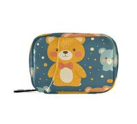 Charming Teddy Bear - Bolsa de medicina para bolso con compartimentos desmontables, reutilizable, funda de viaje para bolso