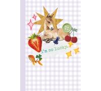 Charming Vintage I'm So Lucky Journal Notebook - Purple Plaid & Junk Vibes