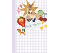 Charming Vintage I'm So Lucky Journal Notebook - Purple Plaid & Junk Vibes