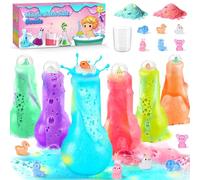 Charmofun 6 piezas Bomba de Baño para Niños, Sales de Baño Relajantes y Espuma, Espuma de Baño Colorida, Poción Mágica Científica con Sorpresa, Divertido Kit Educativo de Ciencia