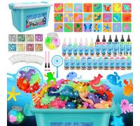 Charmofun Aqua Gelz Set, 3D Magic Water Elf con 24 Botes de Gel de Color y 24 Formas, Creativos Elfo Mágico de Aqua Fairy, Kit de Gel de Agua Regalo para Niños 3+ Años