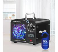 Charmofun Profesional Máquina de Ozono 60000mg/h, Generador de Ozono Hogar, Ozonizador con Temporizador, Ozono Hogar Purificador de Aire para Garajes, Coche, Mascotas (Negro)
