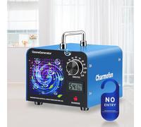Charmofun Profesional Máquina de Ozono 60000mg/h, Generador de Ozono Hogar, Ozonizador con Temporizador, Ozono Hogar Purificador de Aire para Garajes, Coche, Mascotas (Azul)