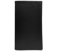 Charmoni - Portachequera - Funda para chequera - Porta tarjetas de crédito - documento de identidad - billete - todo en uno, ligero y compacto, A07 Negro, talla única, Clásico