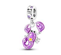 Charms Abalorios Colgante para mujer Cumpleaños de 12 Signos del Zodiaco, plata de ley 925, compatible con pulseras y collares Pandora, compatible con pulseras europeas para mujeres y niñas