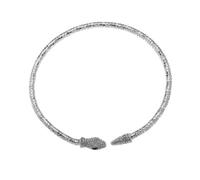 Charms Bridal Necklace Pin Chains Necklaces for Women Animal Jewelry Snake Pendant Charm Curved Cuff Choker Beaded Cord Metal Silver