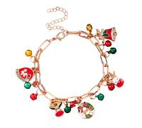 Charms Campana Encanto para Celebración de Vacaciones y Fiestas Cadenas para Mujeres Joyas de Navidad Accesorios Festivales de Navidad para Mujeres, フリーサイズ