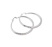 Charms Silver Circle Hoop Earrings Women Fashion Pretty Wedding Party Jewelry