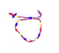 CharmsOfTheWorld Pulsera hecha a mano de Medellín - Colombia Venezuela Ecuador Colores - Rosca - Ajustable, Talla única, Rosca