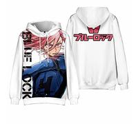 Charous Anime Blue Lock Cosplay Chigiri Hyoma Sudadera con Capucha,Impresión 3D Sudadera para Manga Cosplay o Regalo
