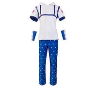 Charous Anime JoJo's Bizarre Adventure Cosplay Johnny Joestar Disfraz Uniforme Conjunto Utilizado Para Festival Cosplay,Azul,L