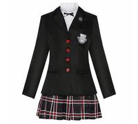 Charous Disfraz de Yoshizawa Kasumi de Anime Game Persona 5, conjunto de falda plisada JK para mujer, para manga y cosplay