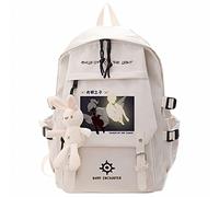 Charous Juego Sky:Children Of The Light De Mochila Blanca De Nylon De Dibujos Animados,Bolsa Escolar Impermeable De Moda,Blanco,L