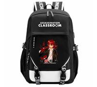 Charous Mochila escolar de anime Assassination Classroom Akabane Karuma, de tela Oxford, para fanáticos del manga, regalo de cosplay, negro 1, One Size, Mochilas daypack
