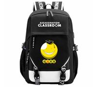 Charous Mochila escolar de anime Assassination Classroom Korosensei, de tela Oxford, para fanáticos del manga, regalo de cosplay, negro 5, One Size, Mochilas daypack