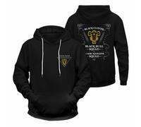 Charous Sudadera con capucha de anime Black Clover Asta para cosplay, unisex, impresión digital 3D, utilizada para fanáticos del manga, festivales, regalo, Negro 1, L