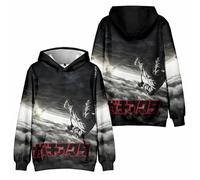 Charous Sudadera con capucha de anime GACHIAKUTA Rudo Zanka Enjin con impresión digital 3D, sudadera casual utilizada para fanáticos del manga y cosplay, Negro 2, 5XL
