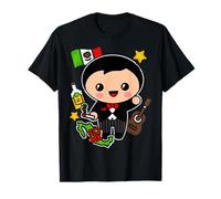 Charro Mexican Mariachi Hispanic Siesta Pride Souvenir Camiseta