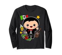 Charro Mexican Mariachi Hispanic Siesta Pride Souvenir Manga Larga