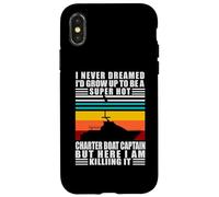 Charter Boat Captain I Never Dreamed I Would Run A Charter Carcasa para iPhone X/XS