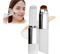 Chartming Color Changing Foundation Stick, Cover Cream V White Korean Foundation Stick with Volufiline, Full to Medium Coverage Base Makeup, for All Skin Types, with Brush Head (Medium)