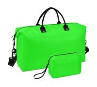 Chartreuse - Bolsa de mano grande de viaje para aeropuerto, bolsa de gimnasio con bolsa de aseo para viajes, impermeable
