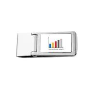 Charts People Weight Gain - Cartera de bolsillo delgada con clip de acero inoxidable