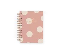 CHARUCA - Cuaderno de Notas con Puntos en el Interior | Tapa Dura | Ideal para Notas Dibujos y/o Fotos - 200 Páginas con Puntos, Mini, 12X16.5 cm. Pon tu nombre en dorado. (Dustypink)