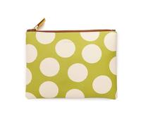 CHARUCA Estuche Portatodo Saffiano - con Cremallera y Detalles Dorados - 21,6 x 18 cm - Portatodo - Neceser Chic - Combinalo con tu Agenda - Hecho con Amor (Pistacho)