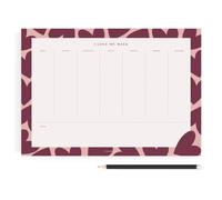CHARUCA - Planificador Charuca Semanal A4 | Tu Semana a la Vista y en Orden con Organizador de 60 Hojas a Todo Color Tamaño A4, 29.7x21 cms (LOVE)