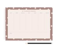 CHARUCA - Planificador Charuca Semanal A4 | Tu Semana a la Vista y en Orden con Organizador de 60 Hojas a Todo Color Tamaño A4, 29.7x21 cms (Mocca)