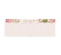 Charuca - Planificador Semanal Panorámico (10,5x29,7 cm) | 60 Hojas de Papel Premium 100g FSC | Organizador de Escritorio Horizontal Hecho en España | Cerfiticado FSC (EDÉN)