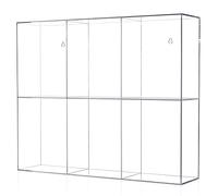 Chase Protector Caja de almacenamiento de cristal acrílico compatible con las figuras Funko POP! 4" | Estante de pared para 6 figuras coleccionables | Chase Protector