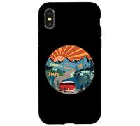 Chase Sunshine Retro Viajes por carretera Montañas Camper Aventura Carcasa para iPhone X/XS