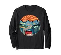Chase Sunshine Retro Viajes por carretera Montañas Camper Aventura Manga Larga