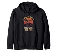 CHASE THE HORIZON STAY WILD RIDE FREE senderismo amante del camping Sudadera con Capucha