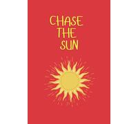 Chase The Sun Red and Yellow 120 Page lined notebook