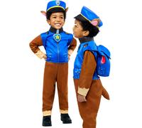 Rubies - Disfraz oficial deluxe de Chase Paw Patrol Nickelodeon de lujo Chase Patrulla Canina, talla 3-4 años