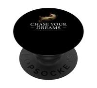 Chase Your Dreams Durmiendo Zarigüeya Divertida Rata Mentalidad Positiva PopSockets PopGrip Adhesivo