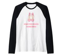 Chase Your Dreams in High Heels - Cita Motivacional Femenina Camiseta Manga Raglan