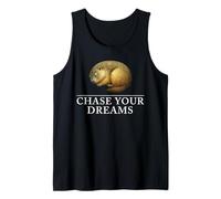 Chase Your Dreams Sleeping Marmot Linda Cita inspiradora Camiseta sin Mangas