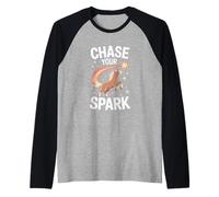 Chase Your Spark - Estrellas motivacionales de Caballos Camiseta Manga Raglan