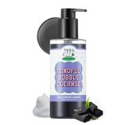 CHASIN' RABBITS Mindful Bubble Cleanse - Limpiador de burbujas vegano todo en uno cara a cuerpo, purificación de poros con polvo de carbón para piel grasa, 200 ml